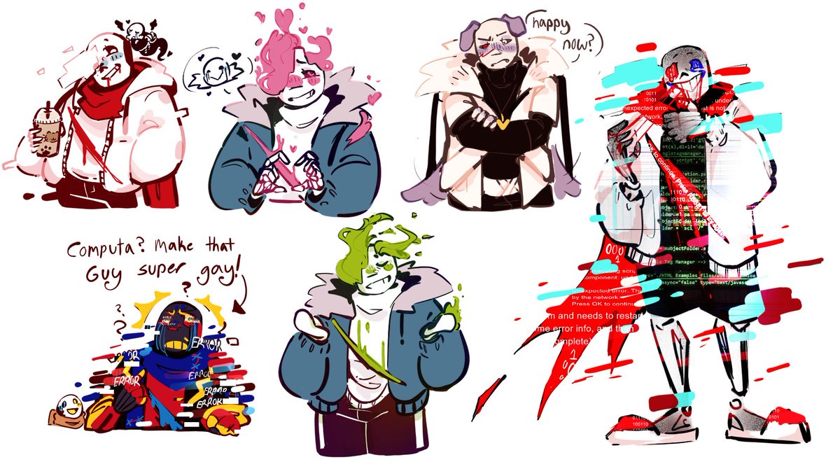 first batch of doodles!! will do more in a bit/later