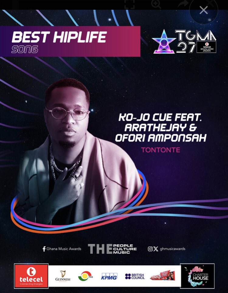 Nyame Adom FC🌋
It’s voting time 🔥
Let’s vote massively for AraTheJay to win 
•Best Reggae/DanceHall song 
• Best Hiplife Song w/ Kojo Cue

Any category you see His name, Just vote🙏

Link here; allvotes.ghanamusicawards.com