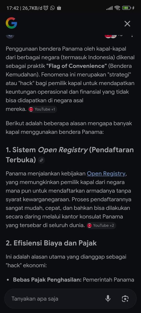 sinatra_ricko's tweet photo. @Big83717Dude @LambeSahamjja Kalo kagak mau cari ini gua cari tau buat elu. Mau bendera panama, atau mana tetep aja punya Indonesia https://t.co/KNKvEKkjNM