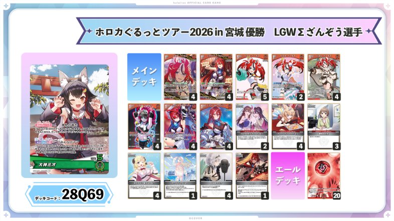 ホロカぐるっとツアー2026 in 宮城 】 🎉トリオバトル Aブロック 大会