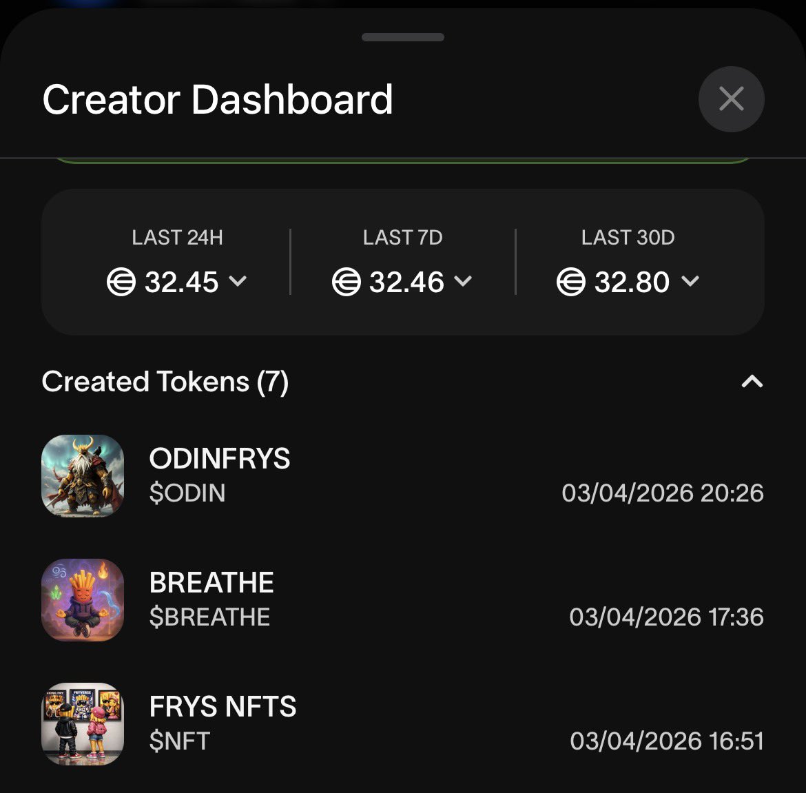FriesCoin's tweet photo. We launched 3 tokens yesterday on World App.
We need only people looking to send them to Dex. https://t.co/tZQjibznGG