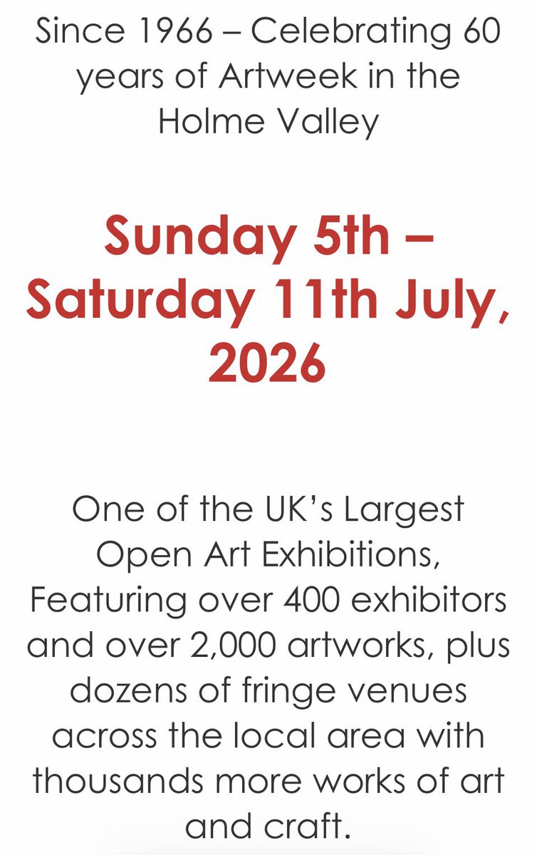 ArtFromTheShed's tweet photo. This self taught artist of 4 years has secured a place at a nationally recognised Art Exhibition, Holmfirth Art Week. I'll be showing two pieces at the main event and hosting a Fringe Exhibition of 25 plus pieces of other works I've created since I began painting. https://t.co/p5Zkmt0wm5