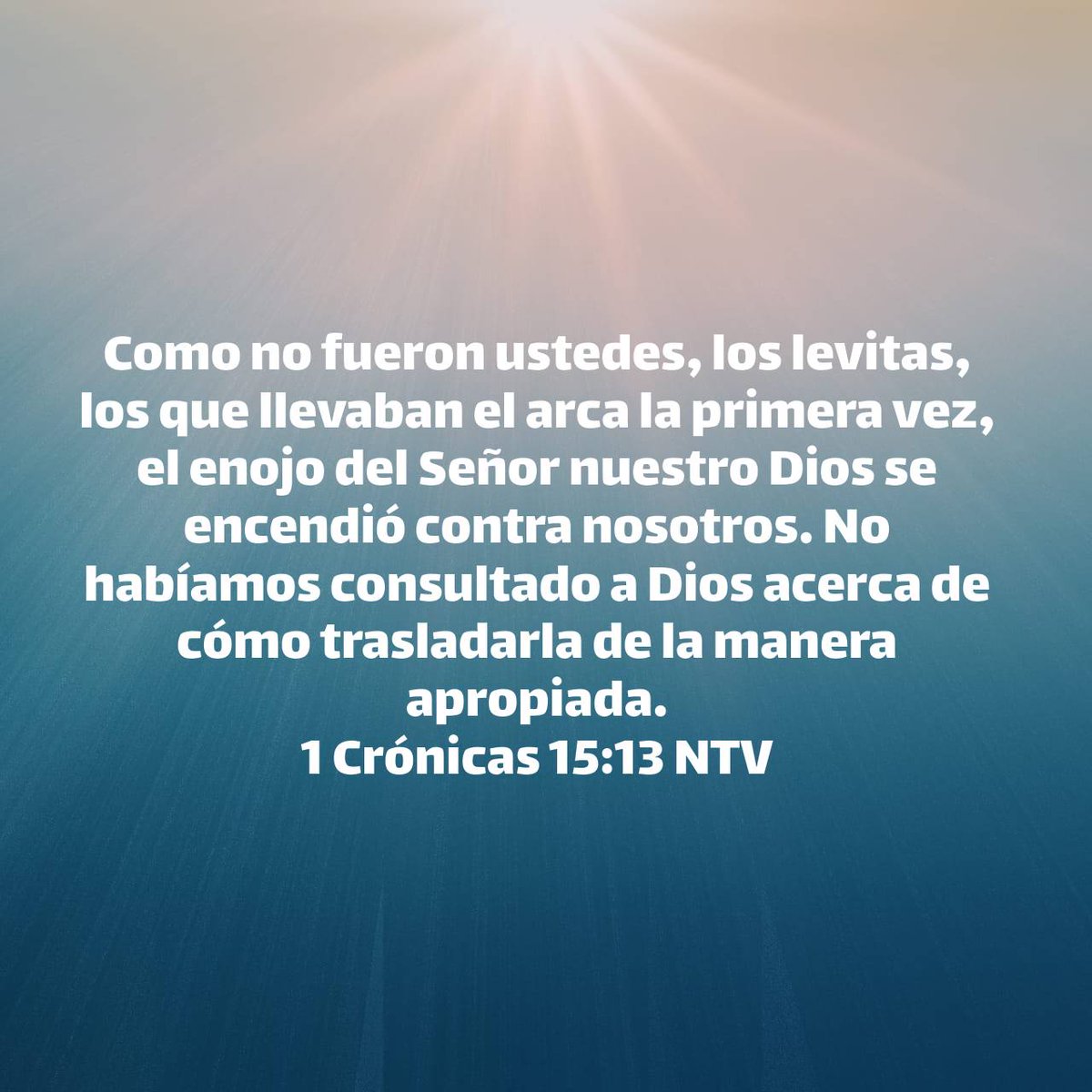 Cuando algo sale mal, ¿te quedas quejando y murmurando? ¿O buscas la causa del problema y lo vuelves a intentar, corrigiendo el error?
Ora siempre, y consulta la voluntad de Dios. Él nunca te dejará sin respuestas.
1 Crónicas 15 #rpsp