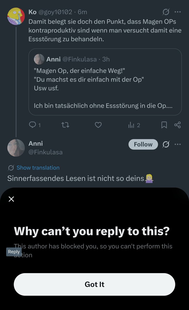 Soziales Verhalten, Reflektion und Kommunikation sind wohl nicht so Ihrs.