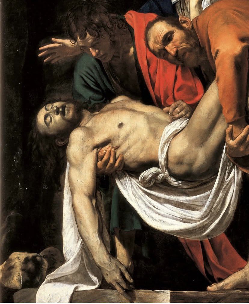 lahesed's tweet photo. Deposizione di Cristo nel sepolcro  — Caravaggio (1604) https://t.co/L5kqcg8kq7