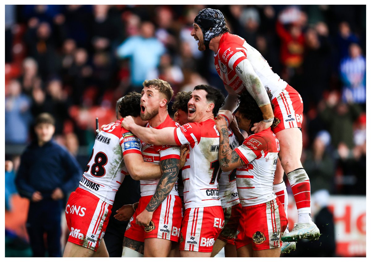Jess_Photo1's tweet photo. Betfred Superleague | Saints 34-24 Wigan, 3.4.26. 

What a game! What a win! Get in Saints! 😂💪

📸 Getty https://t.co/pwModuaX3w