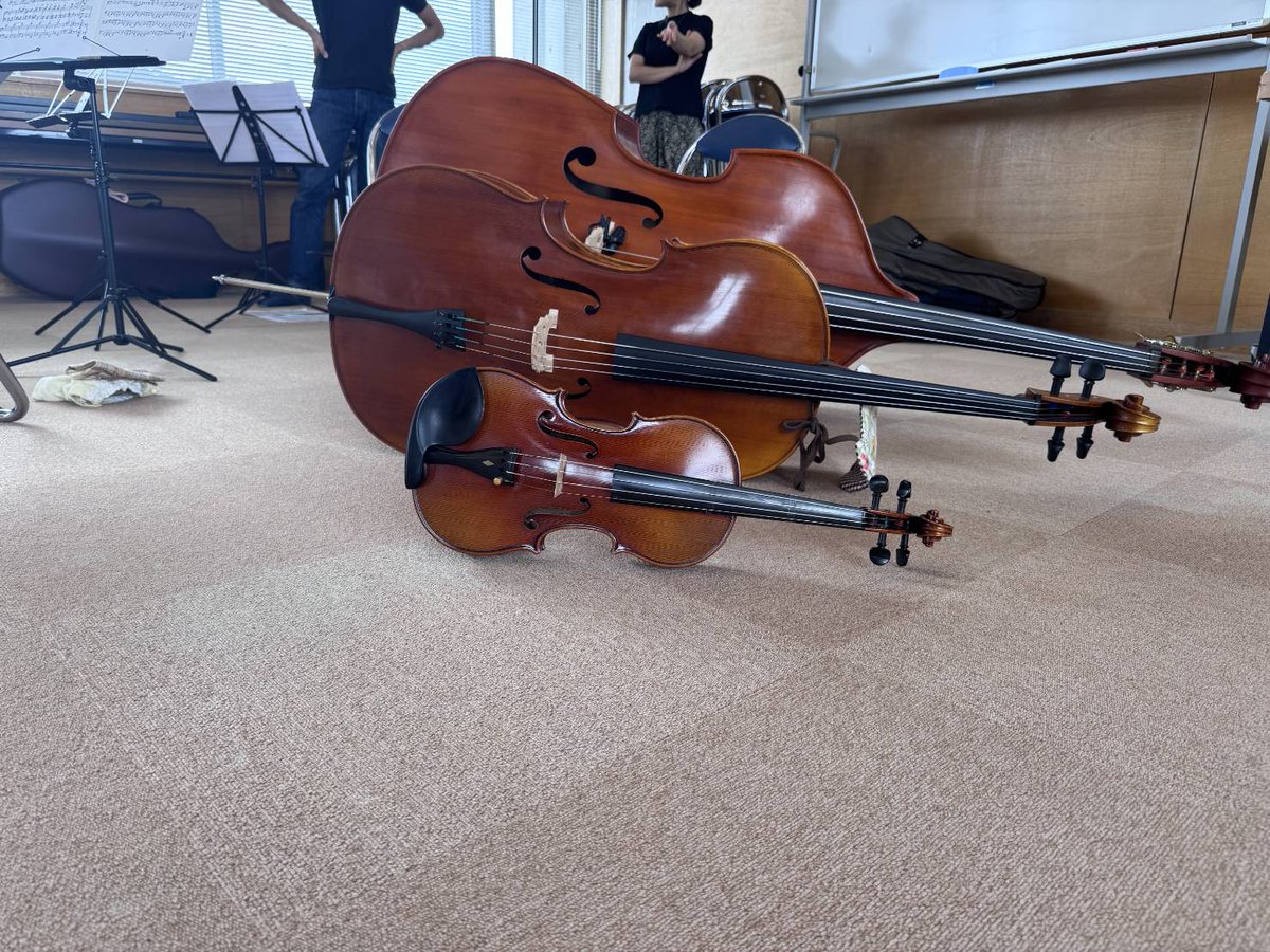 CelloLoversCon's tweet photo. 本日���弦楽合奏団の弦楽セミナーでした。11月の本番が楽しみです。チェロだけでなく、バイオリンやビオラ、コントラバスも参加です。詳しくはインスタで！#チェロ #チェロアンサンブル #コンサート #楽器 #東金文化会館 #東金文化会館大ホール #ゴーシュ音楽院 #長柄町 #東金市 #クラシック #弦楽器 https://t.co/y2g4plWML2