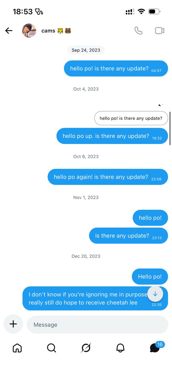 Iingrs's tweet photo. receipts na scammer si @ony0urm_arkf WITH NO SHAME https://t.co/18DIBZ8kSb