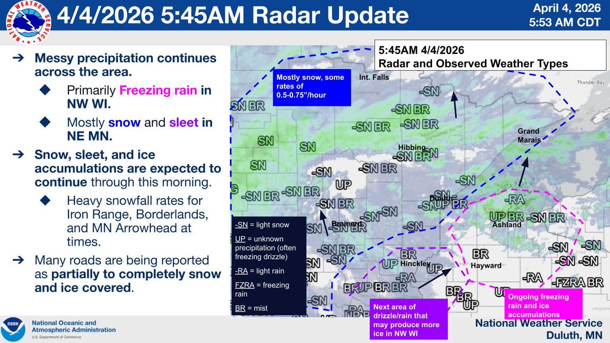 NWS Duluth tweet media