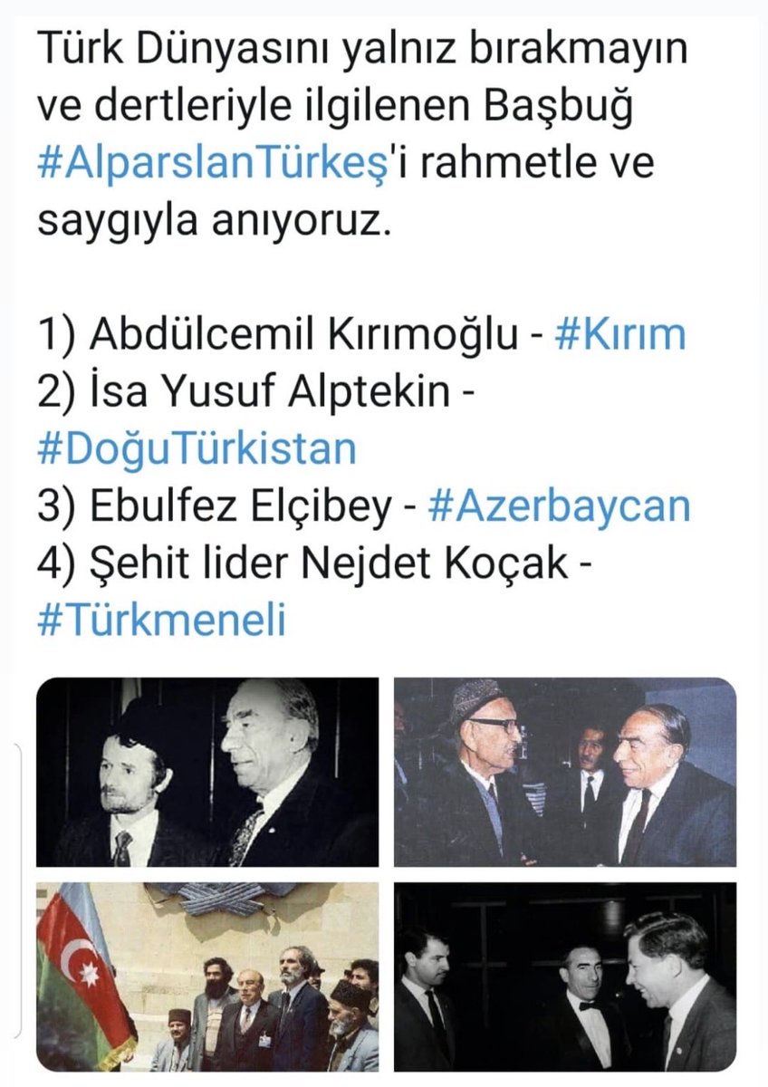 anmarefendioglu's tweet photo. #AlparslanTürkeş saygı ve rahmetle… https://t.co/DVlpMj7YfN