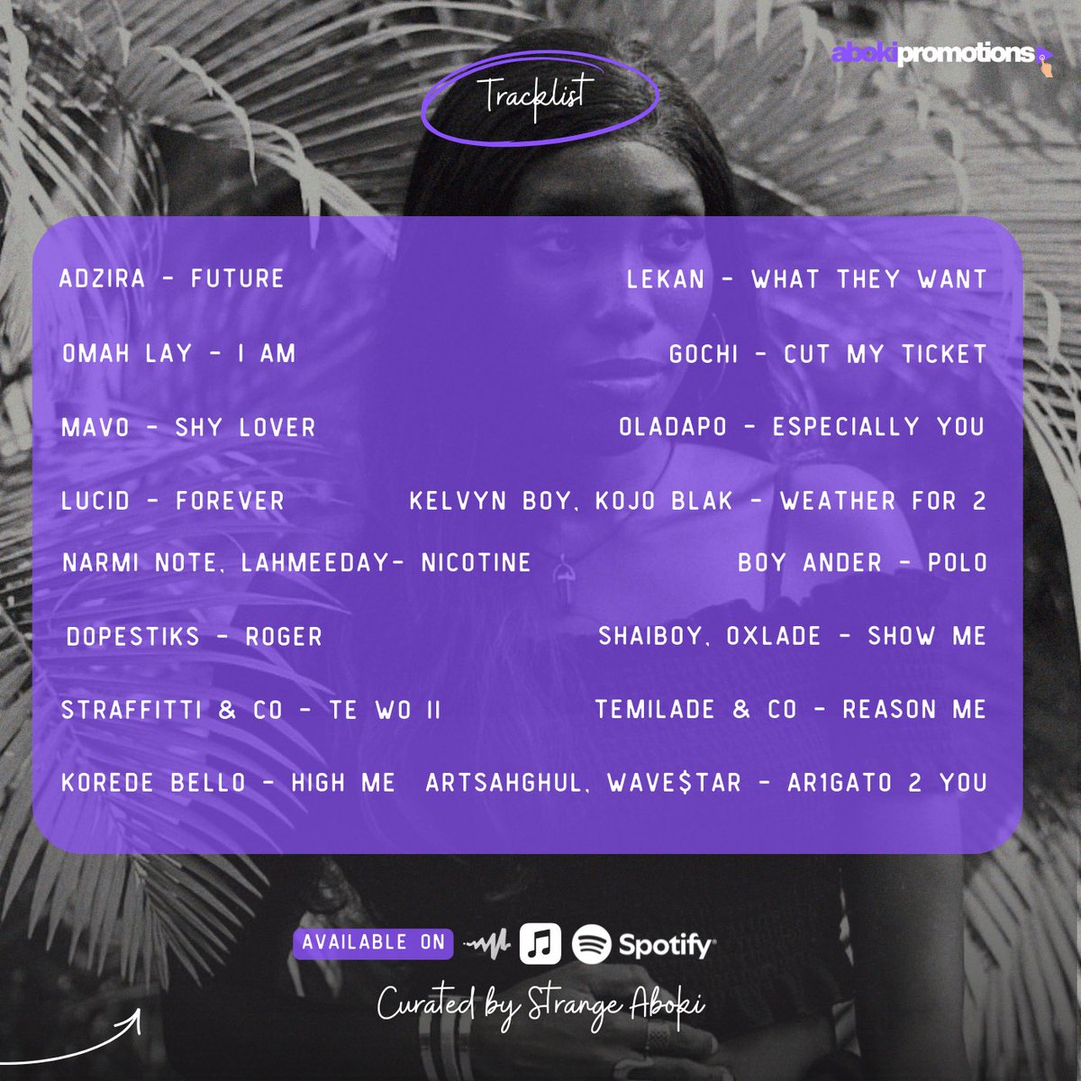 abokipromotions's tweet photo. The #AbokiSelects update is live ππ΅
Featuring Adzira, Omah Lay, Lucid, and more. Weβre prioritizing storytelling and intentional sound.
Listen here π https://t.co/z5hqx6Eg2T
#NewMusicFriday #AbokiPromotions https://t.co/z0IXWyKbA6