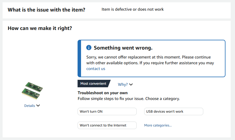 cha_cigarette's tweet photo. @AmazonHelp when i try using the link i reach the same cs help page, still unable to request replacement https://t.co/UYgwuXzk5T