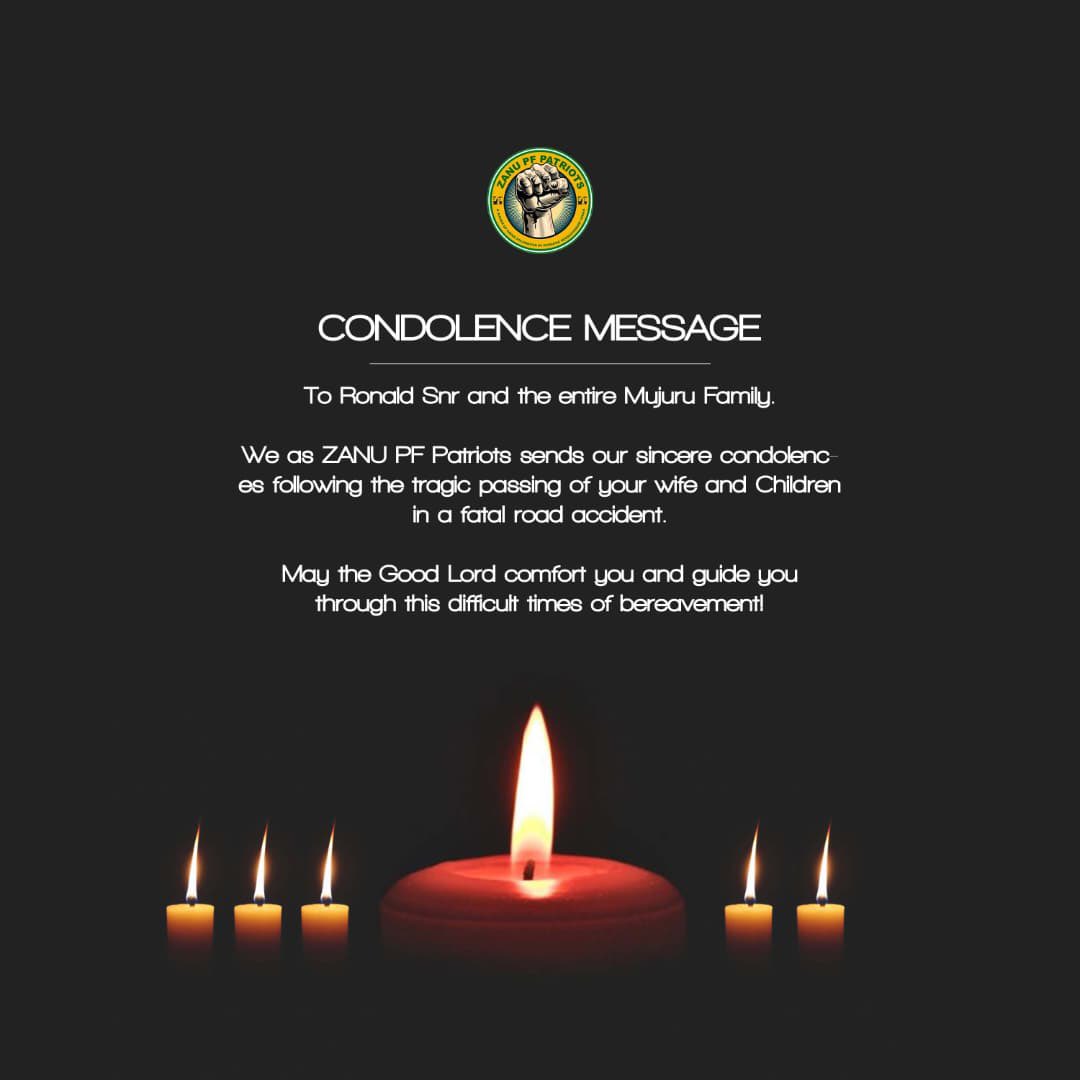 zanupf_patriots's tweet photo. To the Mujuru family.‼️ https://t.co/OovJ52kW1A