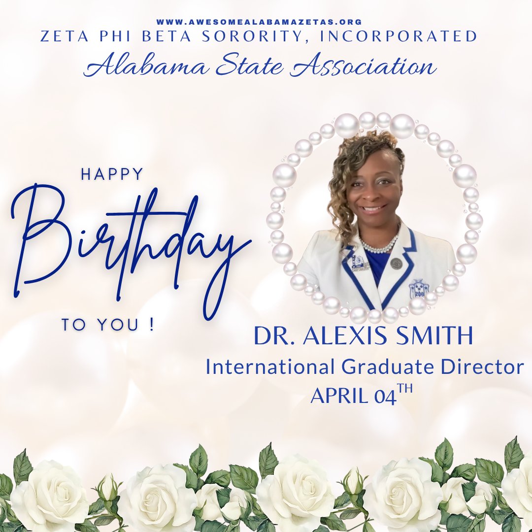 ZPHIB_AL's tweet photo. Wishing a very Happy Birthday to one of our International Graduate Directors, Dr. Alexis Smith! We hope your birthday is filled with love, laughter and joy. Thank you for all you do for Zeta.
💙💙💙💙💙
#zetaphibeta
#zphib2026
#SCRZetas
#ALZetas https://t.co/3PlgDaTl8l