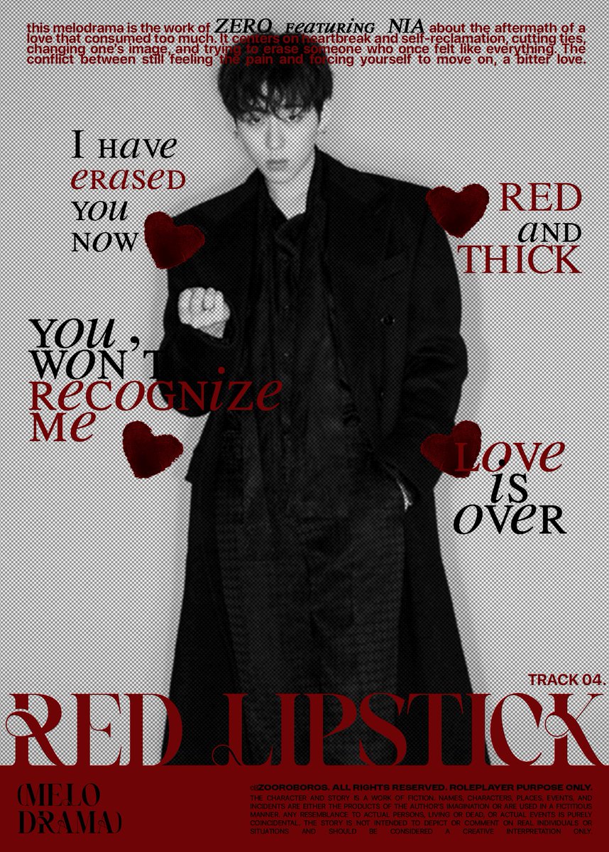 ㅤ

ㅤTHE   4TH   ZERO’s   (𝗠𝗘𝗟𝗢𝗗𝗥𝗔𝗠𝗔),
ㅤnow   introducing   the    main    cast
ㅤ███████ ㅤ[ 𝗭𝗘𝗥𝗢 ] ㅤ███████
ㅤthe title of the play is 𝗥͟𝗘͟𝗗͟ 𝗟͟𝗜͟𝗣͟𝗦͟𝗧͟𝗜͟𝗖͟𝗞
ㅤ
ㅤ