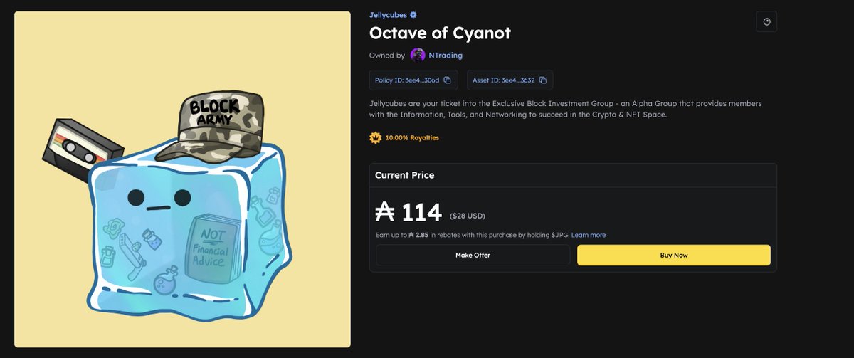 Jellycubes_nft's tweet photo. You Can Now Buy a JellyCube for the Price of 2 Big Macs

One gives you cancer. The other MIGHT not go to zero  🧠 https://t.co/qnkuIw7vSF