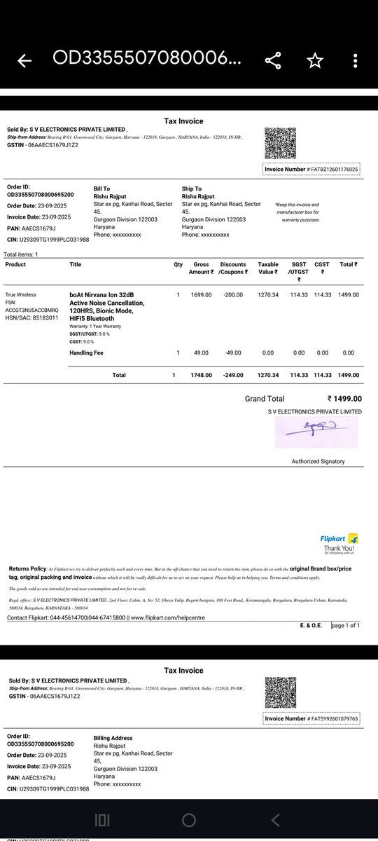 rishu_1069's tweet photo. I recieved wrong replacement device color is black in app showing white. Escalated on mail but they ignored. 
Ticket ID 64204522
 @amangupta0303 @RockWithboAt https://t.co/PsKpuTnh1h
