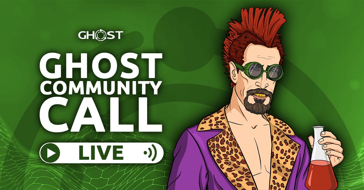 realGhostChain's tweet photo. 🚀 GHOST Community Call - Q1 2026 LIVE NOW!

🔴 LIVE STREAM: https://t.co/1gUjebMCAh

• Latest GHOST updates &amp; Web3 trends
• OG ghostie Q&amp;A session
• Bring friends - become node runners!

💰 Trending: $CSPR $GHST $GMV
😎 web3 lovers welcome! https://t.co/3KIklDr75J
