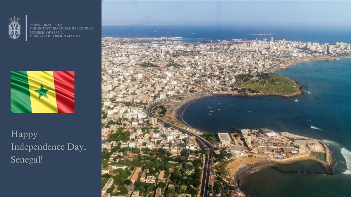 MFASerbia's tweet image. #Serbia acknowledges the #IndependenceDay of the Republic of #Senegal, conveying its regards to their people, government and our counterparts at @miaae_senegal.