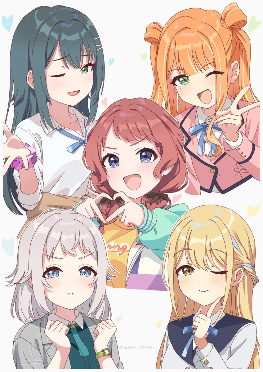 髪型交換1年1組♡