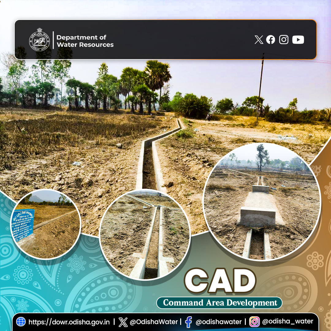 OdishaWater's tweet image. Reconstruction of #FieldChannel at Buduguda, Korukonda Block of #MalkangiriDistrict has been completed with the construction of 529 m of RCC-lined channels and 22 hydraulic structures to provide irrigation to 55.60 ha of agricultural land. 💧🌱
Executed by Maa Panchapandula