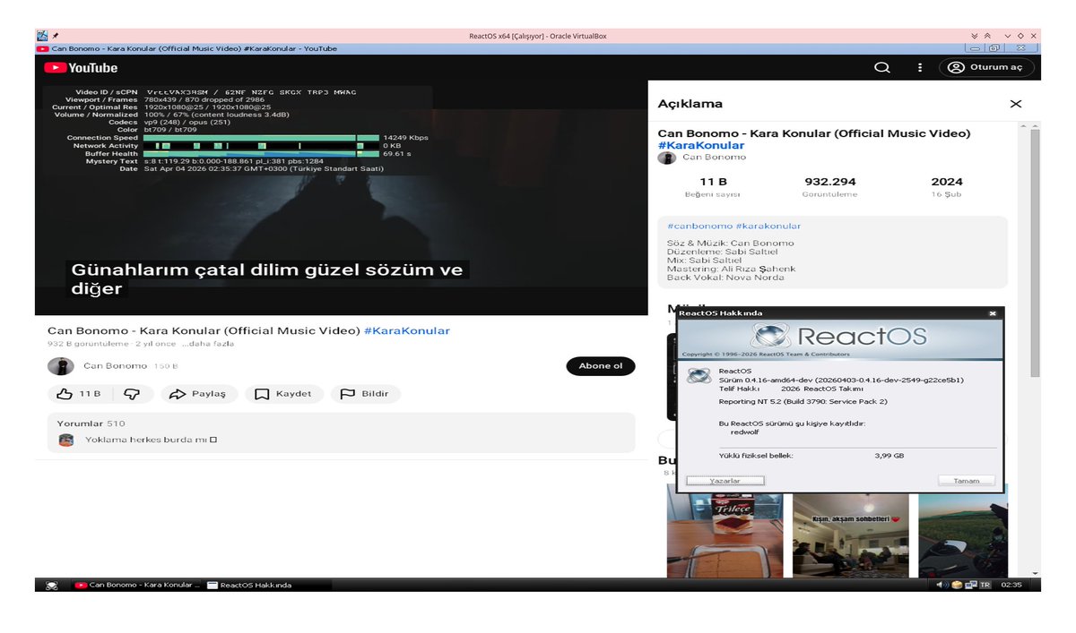 ReactOS Türkçe 🇹🇷 tweet media