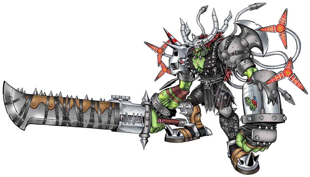 Lv99Yisus's tweet image. Nueva comisión para @mar_helado: ¡NeoTitamon!
#digimon #デジモン #digimonfanart #digitaldraw #commission