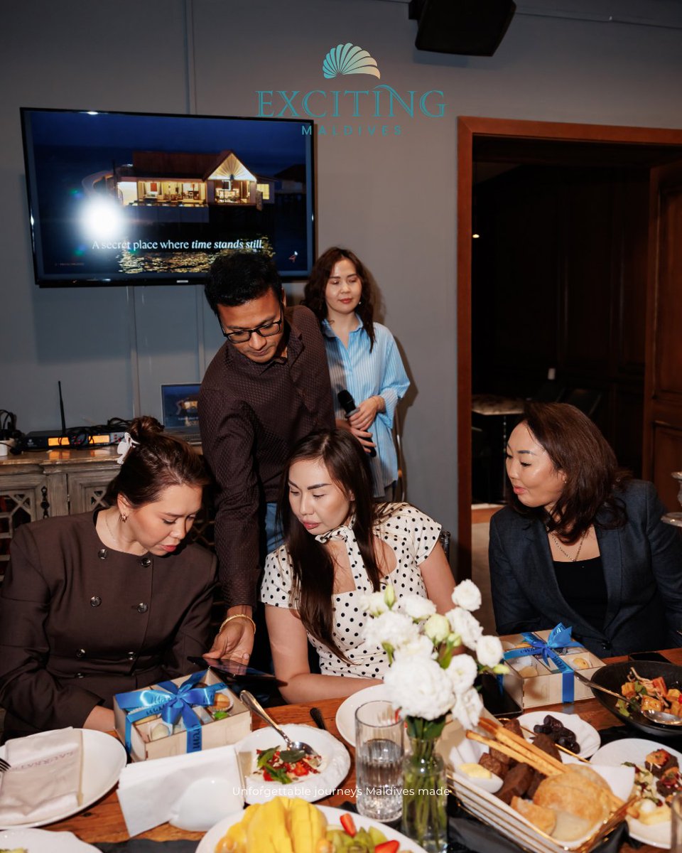 excitingmv's tweet photo. An inspiring evening in Almaty with Rah Gili Resorts and our Senior Sales Manager for Kazakhstan, joined by 13–15 valued partners.A great night of networking, market insights, and strengthening partnerships to create even better travel experiences. https://t.co/dqSIapjZnZ