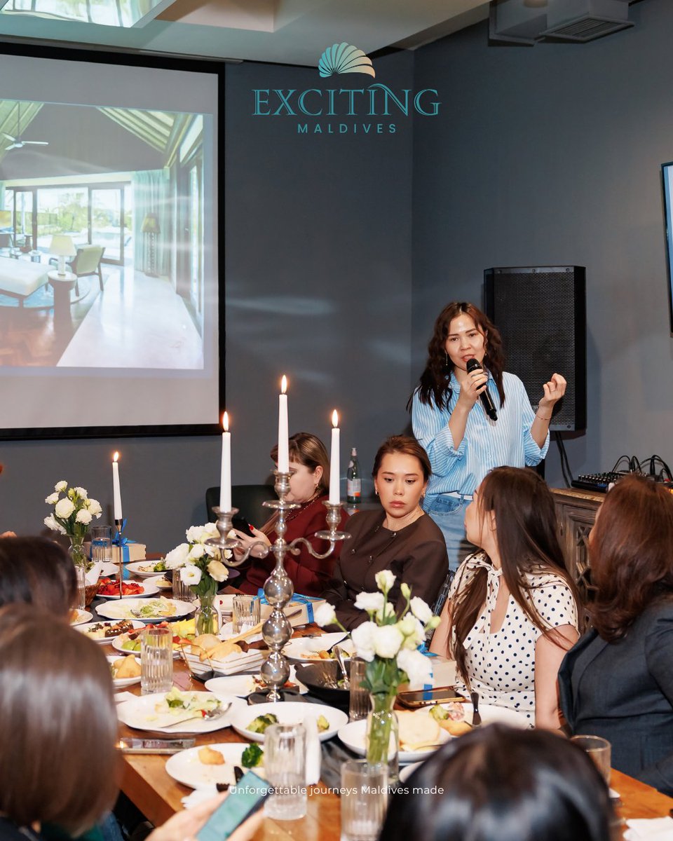 excitingmv's tweet photo. An inspiring evening in Almaty with Rah Gili Resorts and our Senior Sales Manager for Kazakhstan, joined by 13–15 valued partners.A great night of networking, market insights, and strengthening partnerships to create even better travel experiences. https://t.co/dqSIapjZnZ