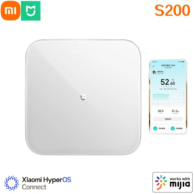 LubopsEvgen's tweet image. Xiaomi Mijia Smart Scale S200
s.click.aliexpress.com/e/_EJ53RzI

Bluetooth 5.4 smart scale with LED display, precise daily weight tracking and Mi Home sync for home use. Chinese version: set app region to China Mainland. #xiaomi #smartscale