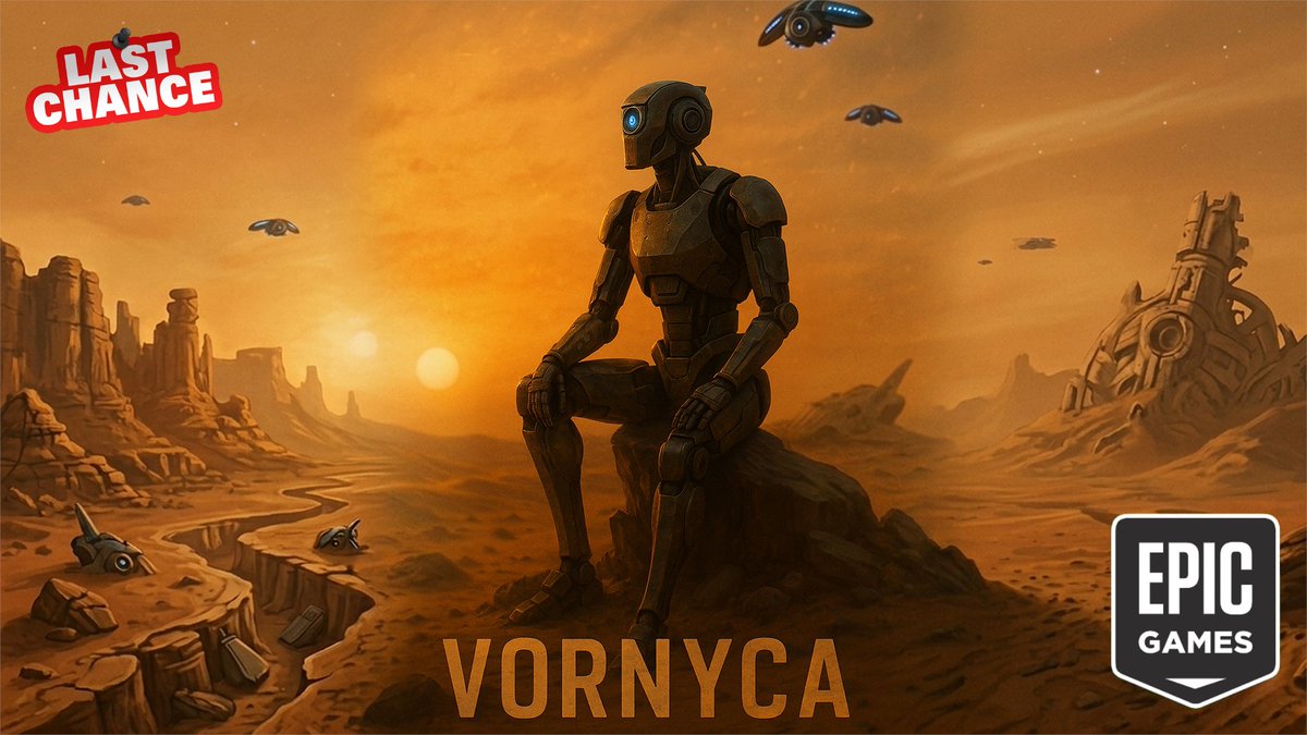 SteamGamesPC's tweet image. ⏱️LAST CHANCE to get 🛰️"Vornyca"🛰️ for #FREE to keep FOREVER on your #EpicGames library - ends 4/5/2026 at 12:00 AM

Link:⬇️
store.epicgames.com/en-US/p/vornyc…

#FreeGame #FreeGames #EpicGames #EpicGameStore