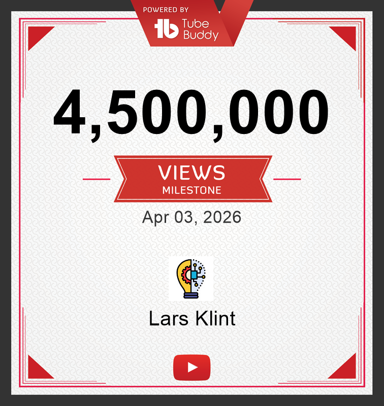 larsklint's tweet photo. 🎈🥳🚨THANK YOU SO MUCH EVERYBODY!! 🕺🪇🎉
The little channel I started to learn about story telling, editing, technology, automation and much more, just passed 4.5 MILLION views! This is both humbling and exciting, and in the chaos and upheavel of the last few months, I had not looked at the numbers at all.
This is so cool, and I have many more projects in the works, being planned and in the pipeline. I can't wait to see how we get to 50,000 subscribers and 5M views 🤓
If you want to join the journey 👉 https://t.co/uvrKIbDuXm
