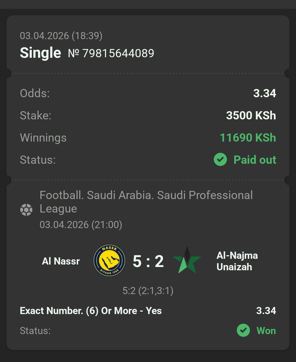 joyliz255's tweet photo. Booom 💥Congratulations 🎉 ✅✅✅🥳🥳🎉🎉to those who played 🫰🏿🐐🥳✅✅✅💚

Goal Range Delivered Successfully 🟢✅✅

#SmallOddsButSure https://t.co/dD0AemTswJ