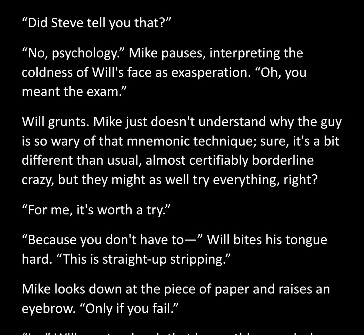 meme_rae22's tweet image. Mike will find any possible excuse to put his hands on Will (no homo) #lawless #byler 

archiveofourown.org/works/80063001…