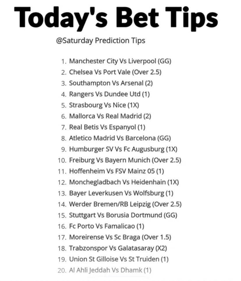 My top 20 long list predictions 

Paripesa Code:: 7G53U

Not on paripesa? 𝐑𝐞𝐠𝐢𝐬𝐭𝐞𝐫 here⤵️ To get 200% welcome Bonus👉: paripesa.bet/palmer

App link👉 paripesa.bet/palmerapp

✅ Promo code: PALMER
