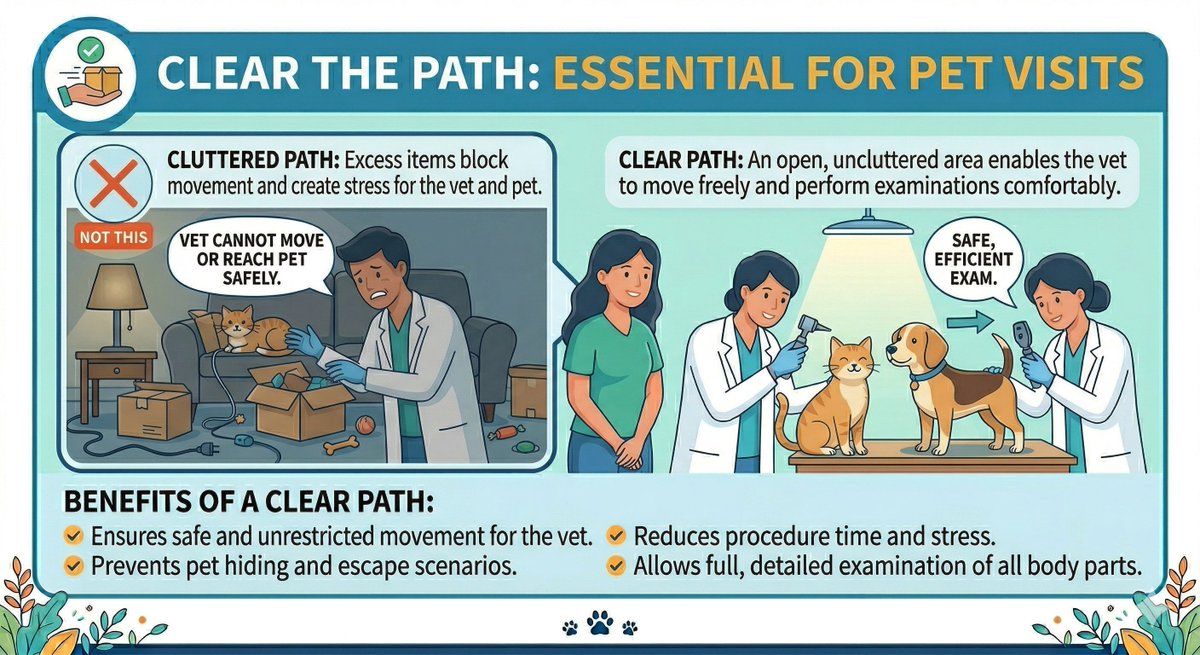 noahsarkmobile's tweet photo. Before your appointment, take a moment to clear the area where your pet will be examined. It helps us focus on what matters most—your pet’s health.

Need a stress-free vet visit at home? Call or text 250-212-5069 to book with Noah’s Ark Mobile Veterinarian Service.

#mobilevet https://t.co/W3liscBkih