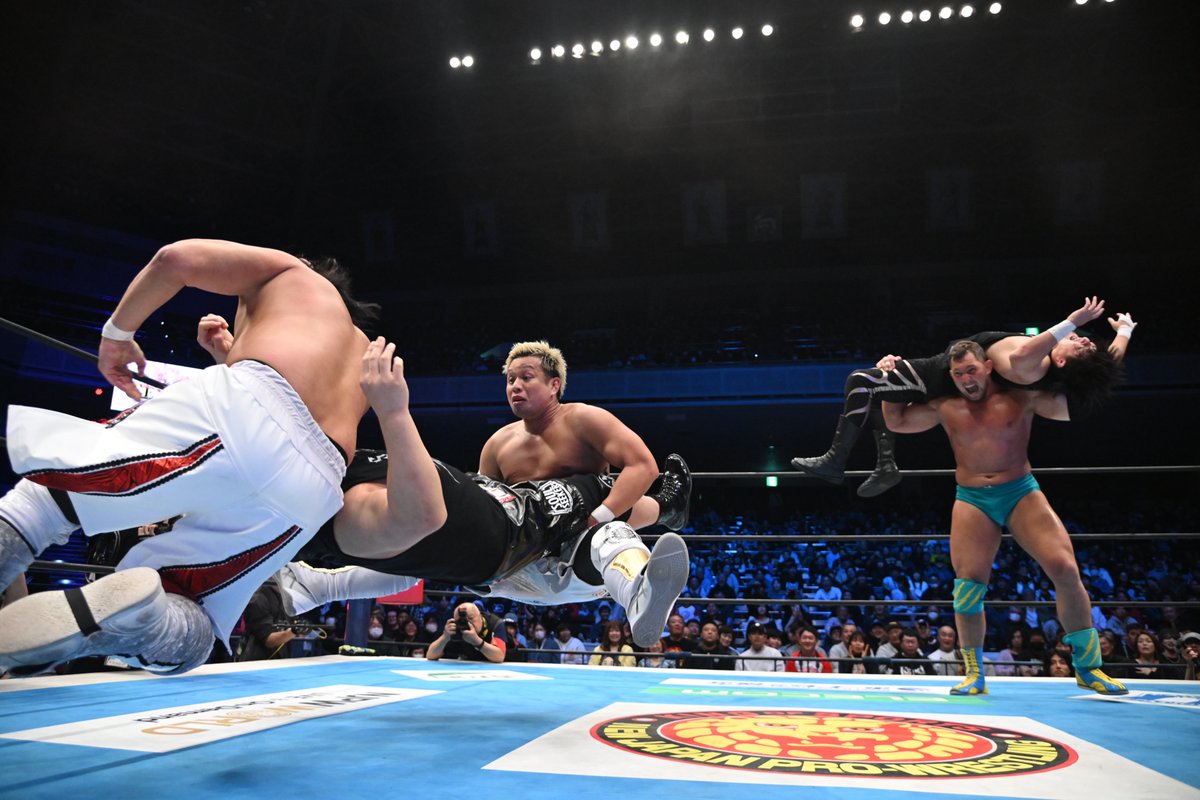 njpwglobal's tweet image. #andSTILL
Bishamon and Boltin Oleg overcome HOUSE OF TORTURE to retain NEVER 6-Man gold in Ryogoku!

#njSG report:
njpw1972.com/639438

Watch the replay:
watch.njpwworld.com/details/62314?…