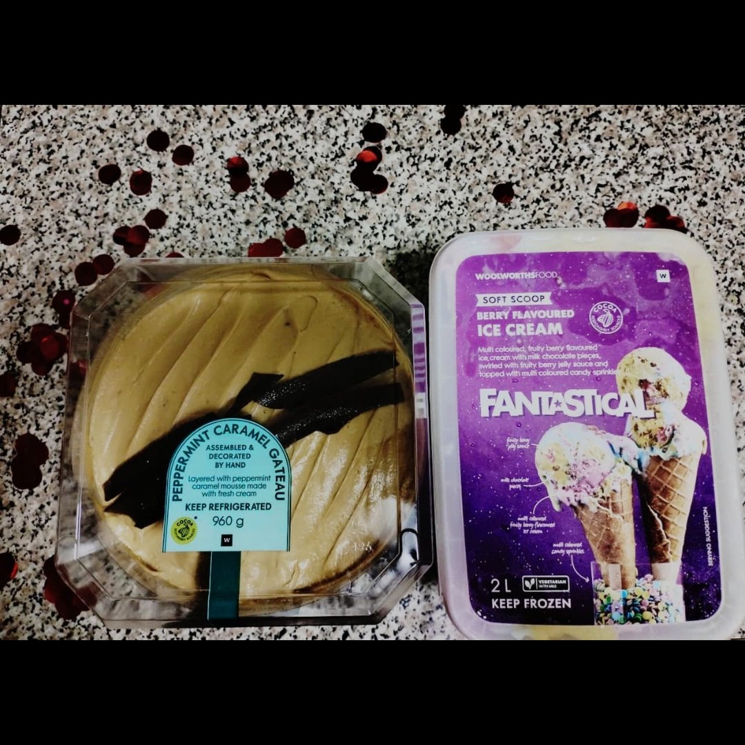 03vees's tweet photo. @947 @WOOLWORTHS_SA Easter made easy. Enjoying caramel and peppermint cake and rainbow icecream #MyWooliesWeekend @WOOLWORTHS_SA @947  🌈🍰😋🥹 https://t.co/uJSytvLpJZ