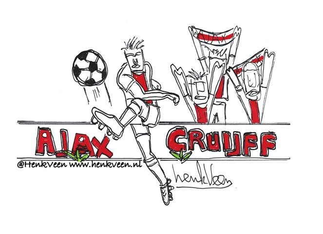 Voorspel de juiste eindstand van #AJAtwe en WIN deze originele tekening van <a href="/henkveen/">Henk Veen</a>! Mention en volg ons beide en RETWEET als je een Ajacied bent! #AJAX