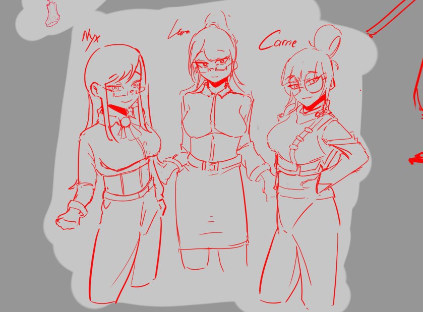 MAXSDjiro's tweet photo. my OC n Friends OC. my OC is the middle one btw https://t.co/dmfAtc56Ca