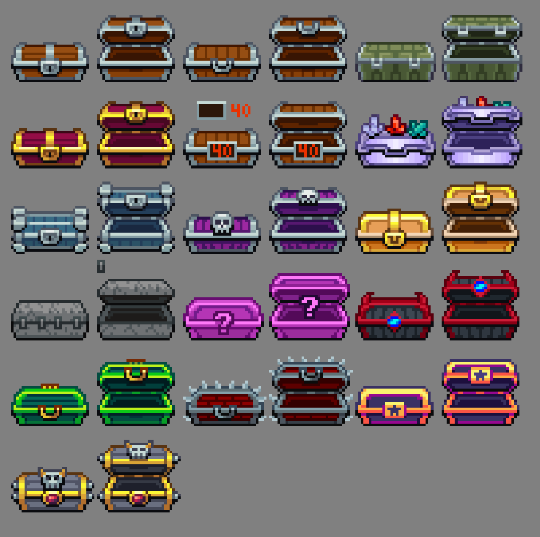 Max16540's tweet photo. I made chests
#pixelart https://t.co/ZYB02aR0wk