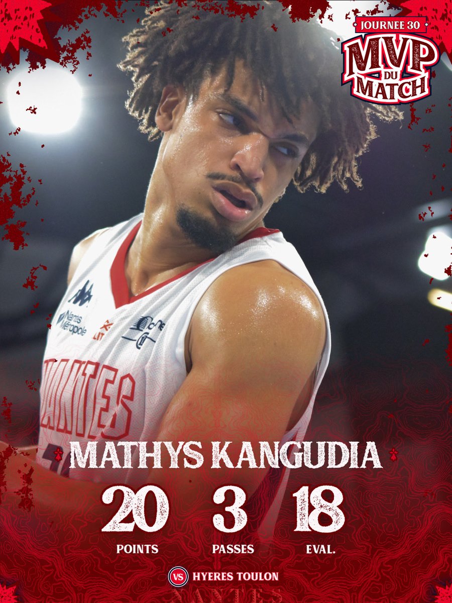 𝗠𝗩𝗣 𝗗𝗨 𝗠𝗔𝗧𝗖𝗛 👑

Shooter redoutable et créateur d’espace, <a href="/mathyskgd/">mathyskgd</a> a une nouvelle fois démontré toute l’étendue de son talent 🔥
Avec 20 points, dont 18 à trois points, il a fait parler son adresse et son sang-froid dans les moments clés 💥

#PartageonsPlusQueDuBasket