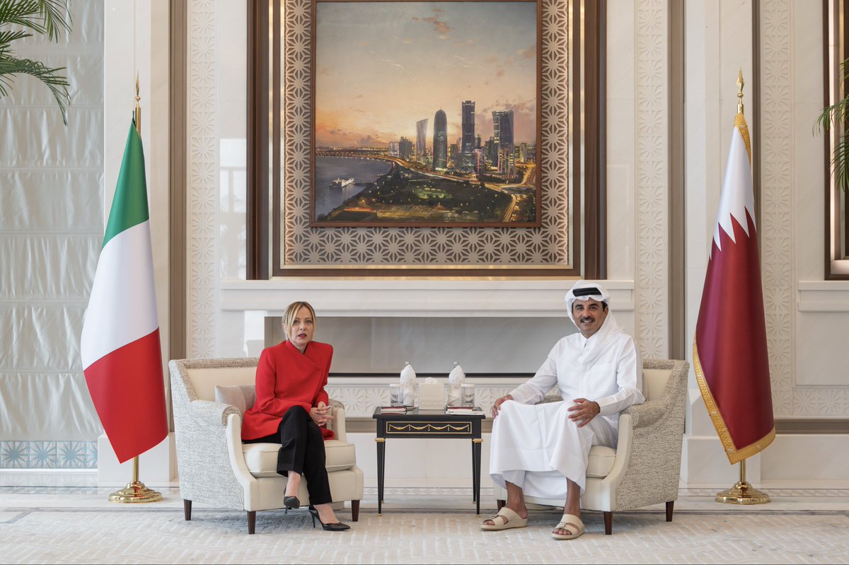 QNA_Deutsch's tweet image. Seine Hoheit der Emir und die Ministerpräsidentin von #Italien erörtern die regionale und internationale Lage
#QNA #Katar