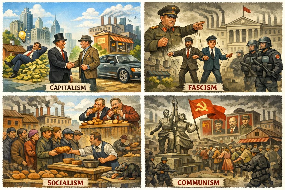 ISMERNA - definitioner
Göran Högberg definierar kapitalism, fascism, socialism och kommunism. Repris från 2008: borstjanaren.se/borst/borstArt…