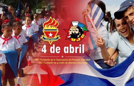 4 de abril Aniversario 65 de la OPJM y 64 de la UJC. Pioneros y Jovenes unidos en la defensa de la Revolución 
#MatancerosEnVictoria
#AbrilDeVictorias
<a href="/FelizAlber77541/">Feliz Alberto González Cabrera</a>