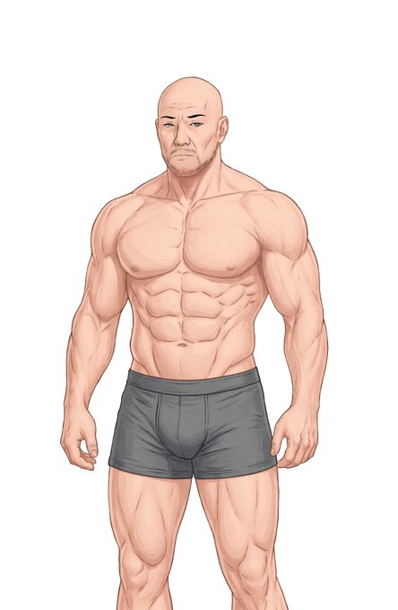 パワーックス担当間男おじさんも改修。前はイケおじ過ぎた()のでもっとサイコっぽいおじさんを意識して【怖さ】を出してみた 