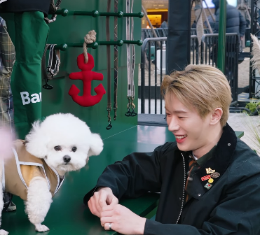MaxWeneer's tweet photo. he's the happiest when he sees a puppy 😭💙

https://t.co/jApN952grl

#WONHOxBarbour
#원호 #WONHO #Barbour #SpringwithBarbour
@official__wonho https://t.co/VroKd9tl7K