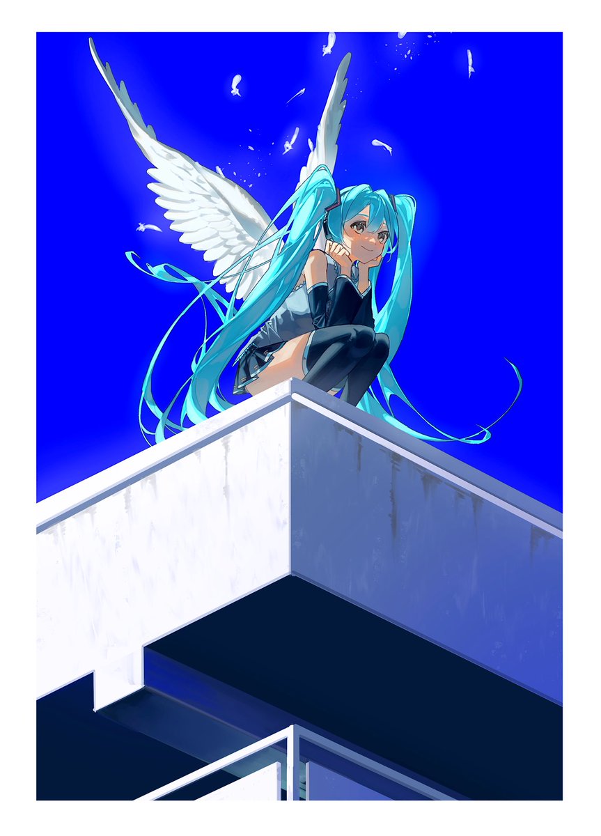 cornB2222's tweet photo. Skyframe
 #初音ミク https://t.co/80J3L428hK