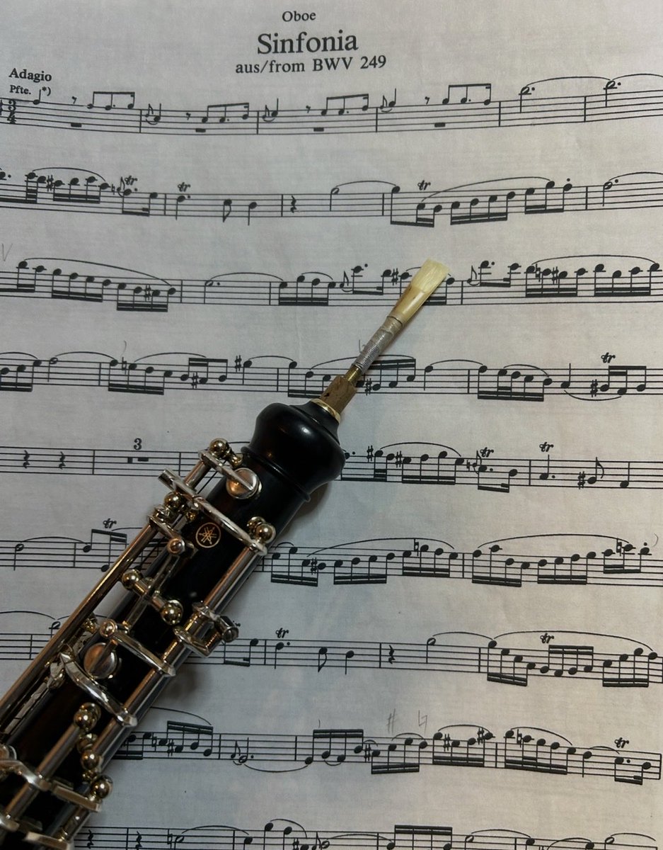 miguelhimeno's tweet photo. 今日はしみじみこれを吹いていました。
受難日の翌日の空虚な感じをあらわしている気がしてならないイースターオラトリオの二曲目。
そしてそれは次の日、復活の主に会いに急ぎ行こう！という三曲目につながっていきます(^^)
明日はイースター🐣
#BACH
#bwv249
#イースター https://t.co/2RV9WOFiUP