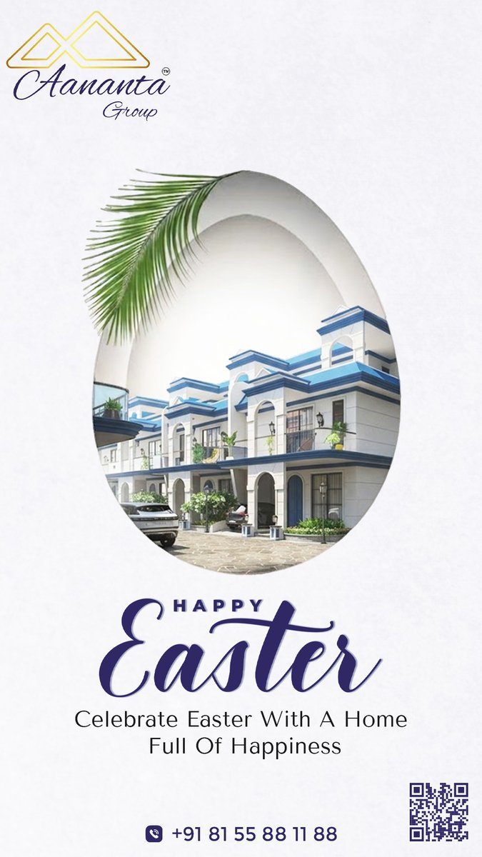 aanantagroupind's tweet photo. Happy Easter

Celebrate Easter with a home full of happiness, warmth &amp; new beginnings. Wishing you joy, peace, and beautiful moments.
.
.
.
#HappyEaster #EasterCelebration #AanantaGroup #NewBeginnings #FestiveVibes #JoyfulMoments #SpringFestivities https://t.co/LzlLlg7g62